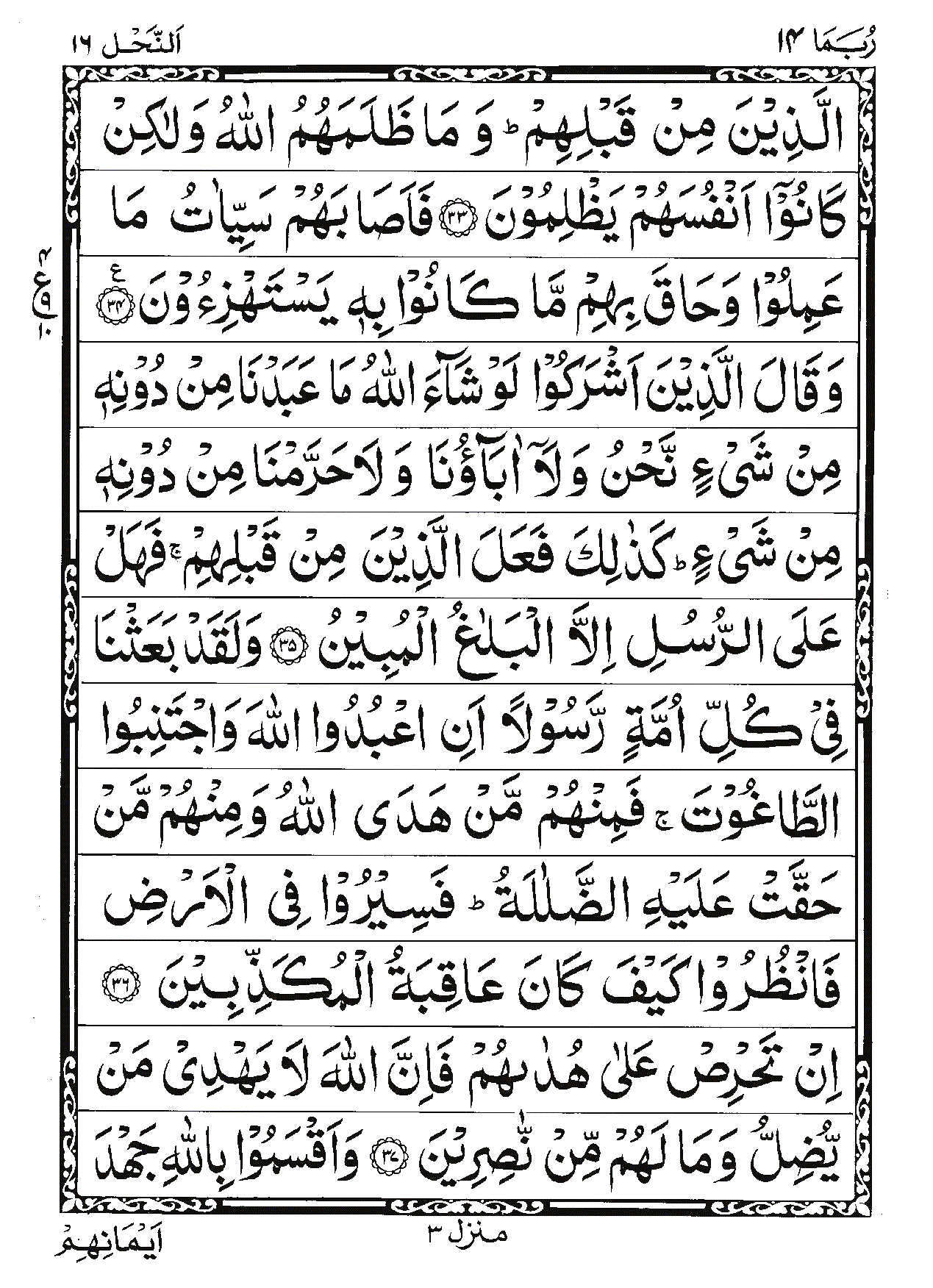 Surah An-Nahl Page 6